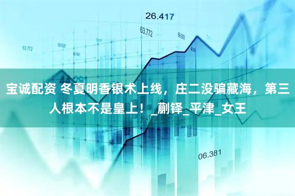 宝诚配资 冬夏明香银术上线，庄二没骗藏海，第三人根本不是皇上！_蒯铎_平津_女王